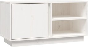 vidaXL fehér tömör fenyőfa TV-szekrény 80 x 35 x 40,5 cm