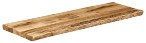 tömör nyers mangófa természetes élű asztallap 110 x 40 x 2,5 cm
