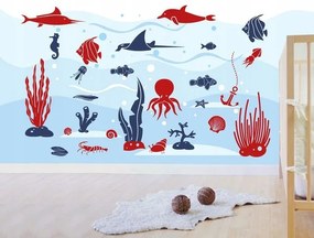 Víz alatti világ falmatricák 100 x 75 cm