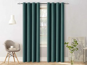 Kék-zöld OXFORD függöny 140x250 cm Felfüggesztés: Hullámos sínszalag