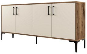 Szekrény Kim 180 (dió + krém). 1072674