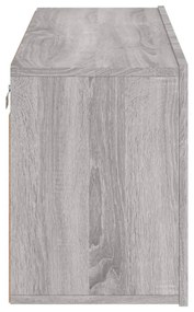 szürke sonoma színű falra szerelhető TV-szekrény 100x30x41 cm