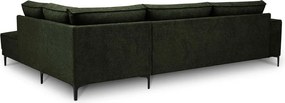 Zöld zsenília sarokkanapé (jobb oldali-L alakú) Copenhagen – Scandic