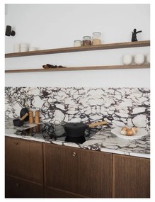 River fekete porcelán váza, magasság 16 cm - Morsø