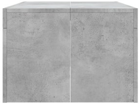 Betonszürke szerelt fa dohányzóasztal 102 x 50 x 36 cm