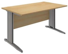 System irodai asztal, 140 x 80 x 73 cm, egyenes kivitel, bükk mintázat