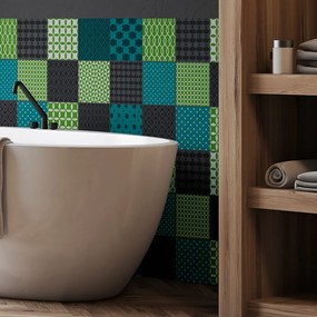 Sofia 15 részes dekorációs falmatrica szett, 15 x 15 cm - Ambiance