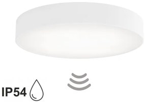 CLEO fürdőszobai mennyezeti lámpa érzékelővel 4xE27/24W/230V Ø 50 cm IP54 fehér