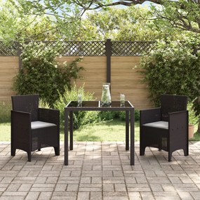 Kerti Szék 2-es Szett Barna Rattan Standard Tartós