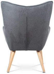 Fülkés fotel lábtartóval GREY2, szürke