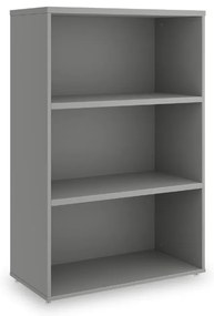 SimpleOffice közepes szekrény 80 x 40 x 120 cm, szürke