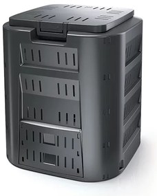 Komposztáló, 320 l, fekete