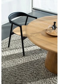 Natúr színű tölgyfa kerek étkezőasztal ø 126 cm Mushroom – Gazzda