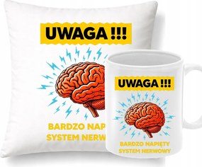 Párna Bögre Vicces szett Nagyon feszült idegrendszer