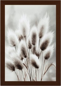 Poszter Keret Fa Akvarell Természet Növényzet Fű Szürke 40x60