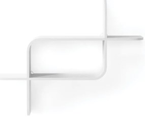 Fehér többszintes kaucsukfa fali polc 62 cm Montage – Umbra