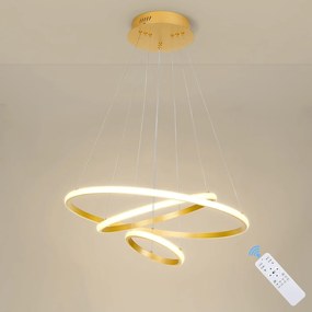 FĂŒggĆlĂĄmpa Arany Led CsillĂĄr Modern Nappaliba TĂĄvirĂĄnyĂtĂłval 8700LM 40W