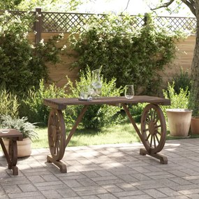 tömör fenyőfa kerti asztal 115 x 55 x 65 cm