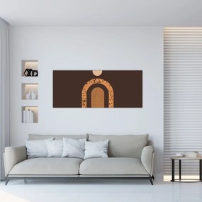 Kép - Narancssárga ívek N⁰3 (120x50 cm)