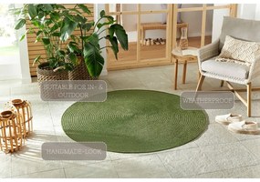 Zöld kerek kültéri szőnyeg ø 200 cm - NORTHRUGS