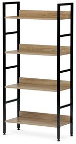 Polcos állvány GD-314 OAK Denny, 4 polc, 60 x 27,5 x 125,5 cm, 4 emelet