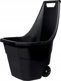 Kerti talicska műanyag fekete könnyű 55l