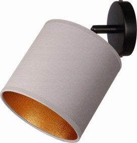 Fém fali lámpa állítható szürke lámpabúra Oro