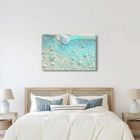 Kép - Tengerparti hangulat türkiz árnyalatokban (90x60 cm)