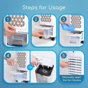 Aigostar légkondicionáló 60W/230V fehér/fekete + távirányító