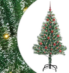 Mű karácsonyi fa hóval borítva LED fényekkel 150 LED-del 150 cm