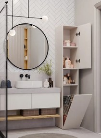 Kashar Nel III fürdőszoba szekrény, 31x174x30 cm, kasmír