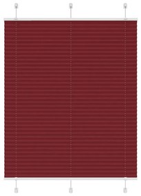 pliszírozott redőny Bordeaux piros 105x150 cm szövetszélesség