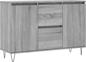 vidaXL szürke sonoma színű szerelt fa tálalószekrény 101,5 x 35 x 70 cm