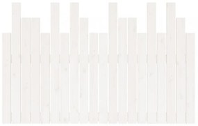 fehér tömör fenyőfa fali fejtámla 127,5 x 3 x 80 cm