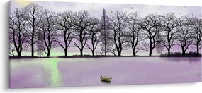 Kép - Bárkák a tavon (120x50 cm)