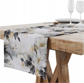 Futópad Abrosz Asztalra Matt Sima 40X220 CM Dekoratív Virág Mintás 225