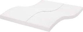 vidaXL fehér 7 zónás 20 ILD keménységű habmatrac 160 x 220 cm