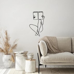Book fém fali dekoráció, 43×70 cm