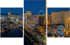 Éjszakai Las Vegas-i kép (90x60 cm)