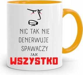 Sárga Hegesztő Bögre Minden Idegesíti A Hegesztőket fényképes nyomtatással