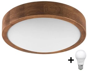 Brilagi Brilagi - LED Mennyezeti lámpa CARVALHO SLIM 1xE27/60W/230V tölgy cseresznye átm. 27 cm BG0848