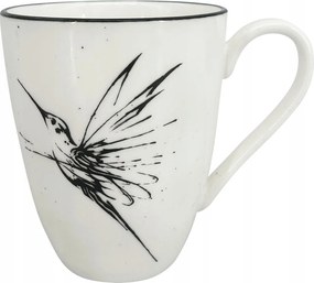 Bögre 450 ml, madár, fekete