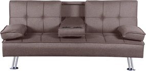 Kinyitható kanapé, barna, GOLDIA NEW