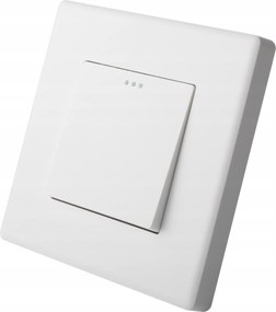 Kapcsoló Fénykapcsoló Egyfalú Fehér Műanyag Luuna