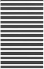 vidaXL zebrafüggönnyel fekete szövetszélesség 135,9 cm poliészter