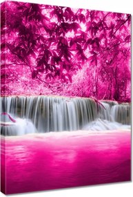 Vászonkép 50x70 Rózsaszín vízesés