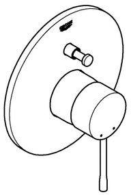 GROHE 19285001 - ESSENCE kádcsaptelep, fényes króm