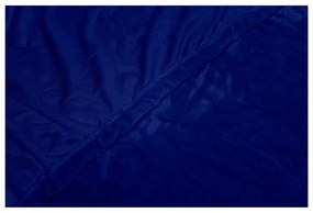 Sötétkék kétszemélyes mikroplüss lepedő, 180 x 200 cm - My House