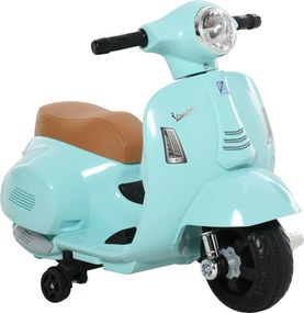 HOMCOM Elektromos Gyerek Vespa Motor LED Fényszóróval, Hanggal, Gyermek Elektromos Motor 18-36 Hónaposoknak, Zöld | Aosom