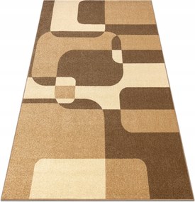 Karamell Szőnyeg 120x170 Szépia dió Négyzetek #KAR038